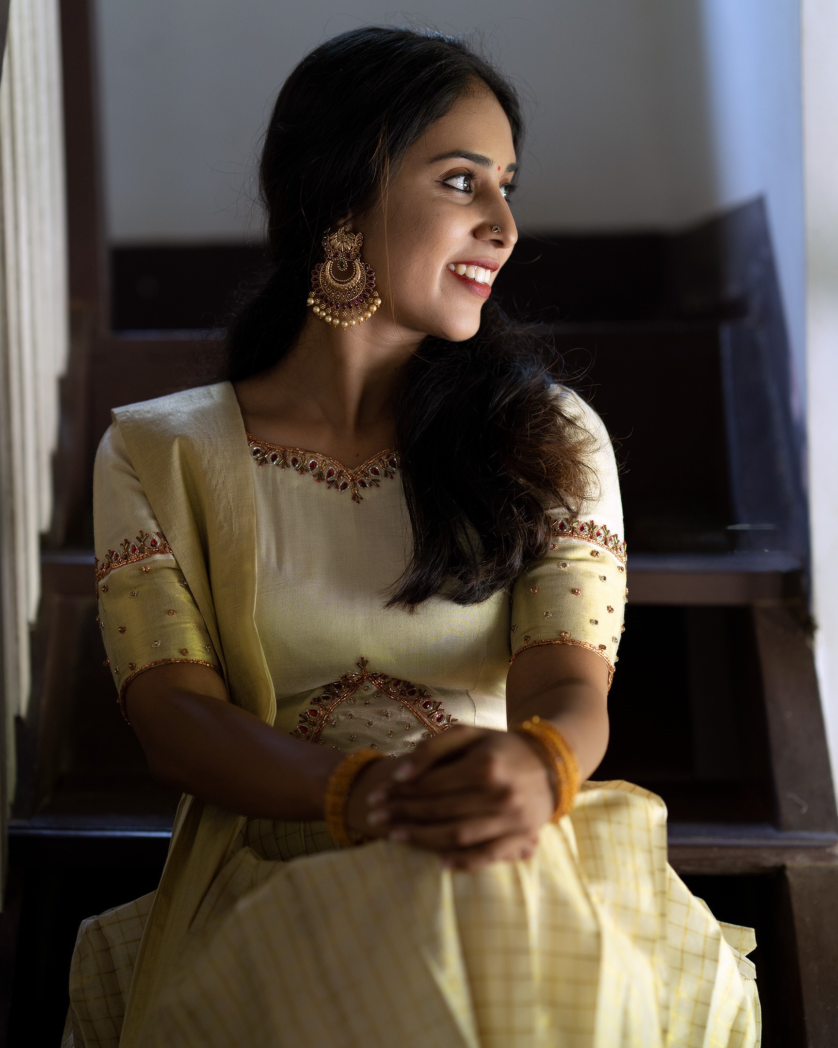 Premium Kerala Dhavani with Blouse